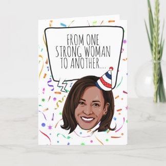 Kamala Harris Birthday: From One Strong Woman Card