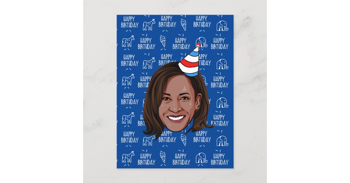 KAMALA HARRIS Birthday Postcard | Zazzle