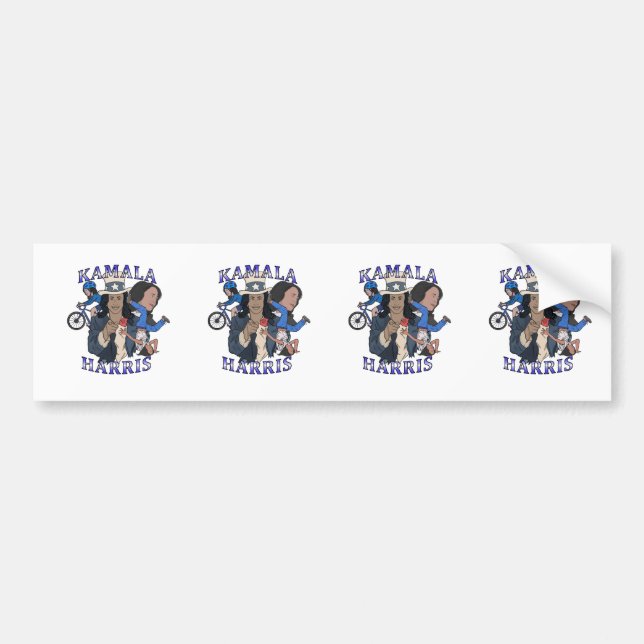 Kamala Harris Bootleg Rap Style Election Bumper Sticker (Front)