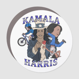 Kamala Harris Bootleg Rap Style Election Car Magnet