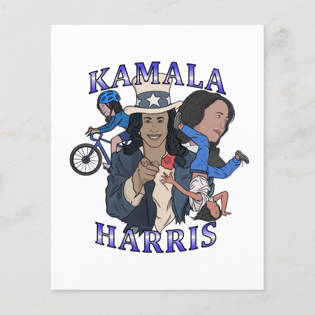 Kamala Harris Bootleg Rap Style Election Flyer (Front)