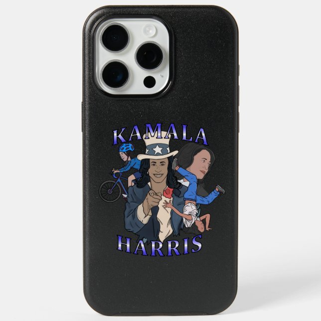 Kamala Harris Bootleg Rap Style Election iPhone 15 Pro Max Case (Back)