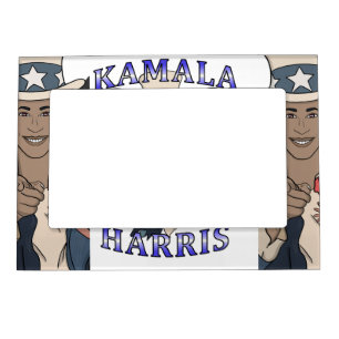 Kamala Harris Bootleg Rap Style Election Magnetic Frame