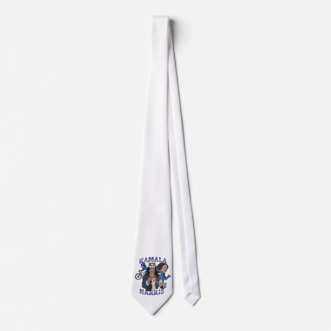 Kamala Harris Bootleg Rap Style Election Neck Tie (Front)