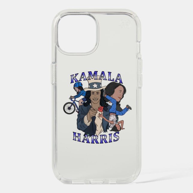 Kamala Harris Bootleg Rap Style Election Speck iPhone Case (Front)
