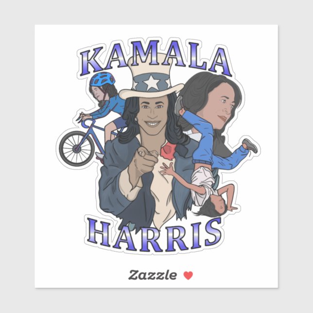 Kamala Harris Bootleg Rap Style Election Sticker (Sheet)