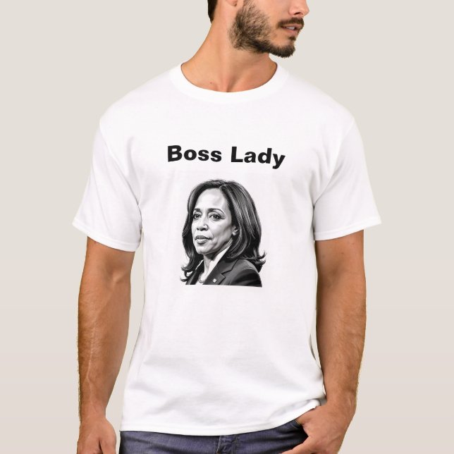 Kamala Harris - Boss Lady T-shirt (Front)