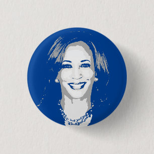 Kamala Harris Bust Button