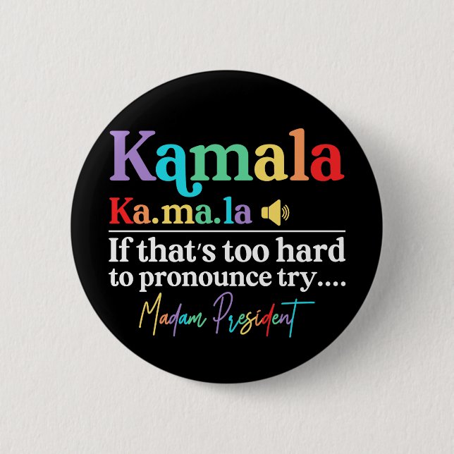 Kamala Harris Button (Front)