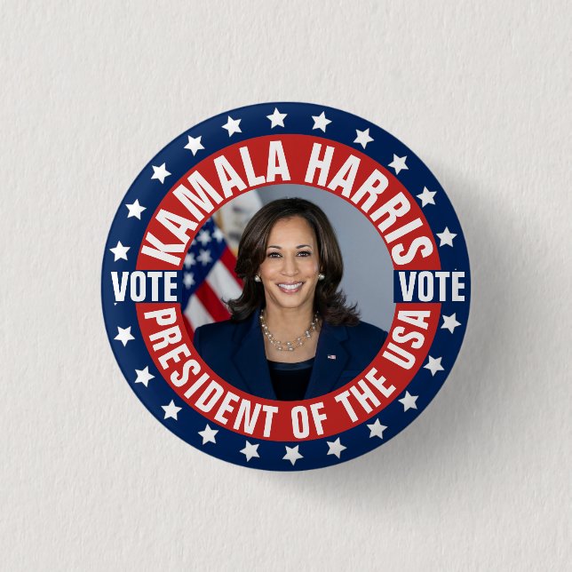 Kamala Harris Campaign Button (Front)