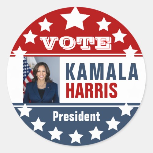 Kamala Harris  Campaign Classic Round Sticker