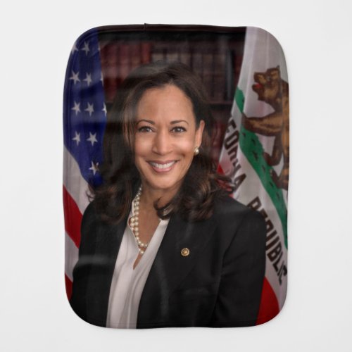 Kamala Harris Candidate for President US 2024 Baby Burp Cloth