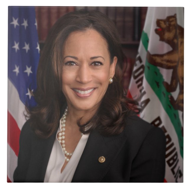 Kamala Harris Candidate for President US 2024 Ceramic Tile (Front)