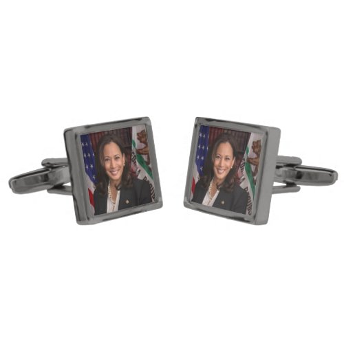 Kamala Harris Candidate for President US 2024 Cufflinks