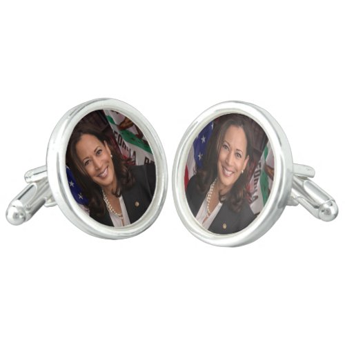 Kamala Harris Candidate for President US 2024 Cufflinks