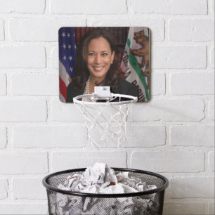Kamala Harris Candidate for President US 2024 Mini Basketball Hoop