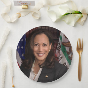 Kamala Harris Candidate for President US 2024 Paper Plates
