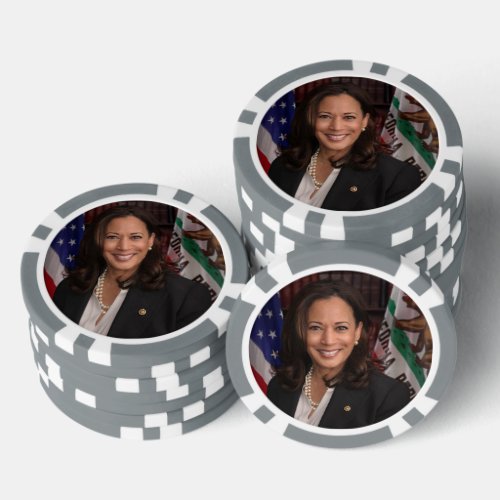 Kamala Harris Candidate for President US 2024 Poker Chips