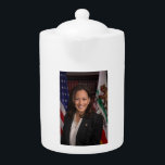 Kamala Harris Candidate for President US 2024 Teapot<br><div class="desc">Kamala Harris Candidate for President US 2024, On behalf of the American people, I thank Joe Biden for his extraordinary leadership as President of the United States and for his decades of service to our country. His remarkable legacy of accomplishment is unmatched in modern American history, surpassing the legacy of...</div>