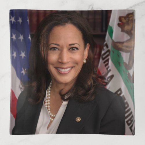 Kamala Harris Candidate for President US 2024 Trinket Tray