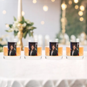 Kamala Harris Candidate for President US 2024 Whiskey Glass
