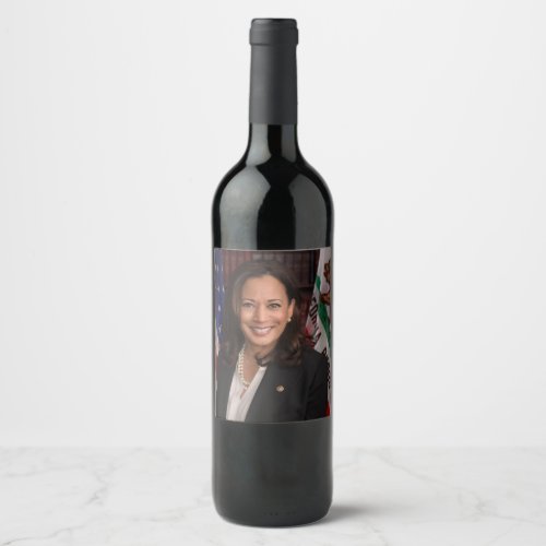 Kamala Harris Candidate for President US 2024 Wine Label