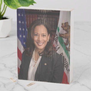 Kamala Harris Candidate for President US 2024 Wooden Box Sign
