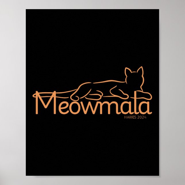 Kamala Harris Cat Ladies 2024 Election  Poster (Front)