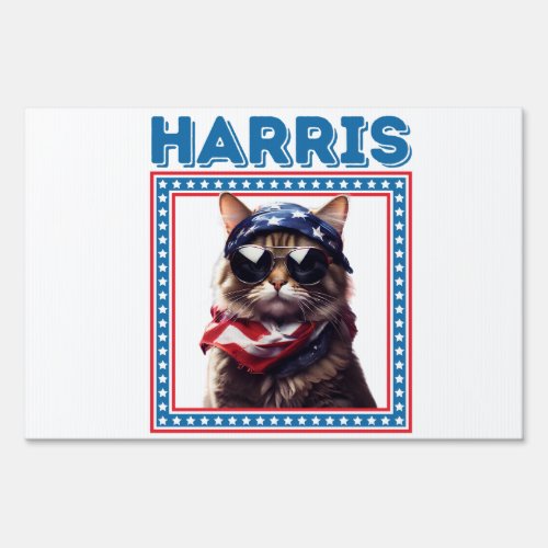 Kamala Harris Cat Ladies Sign