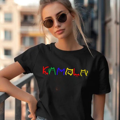 Kamala Harris _ Cat Lettering T_Shirt