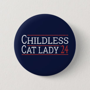 Kamala Harris - Childless Cat Lady 2024 I Button