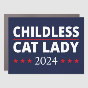 Kamala Harris - Childless Cat Lady 2024 III Car Magnet