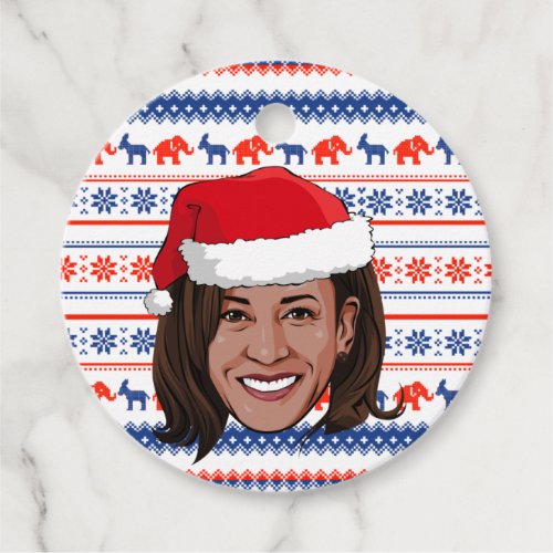 Kamala Harris Christmas Favor Tags