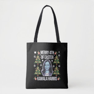 Kamala Harris Christmas Santa Merry 4th Of Easter Tote Bag