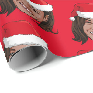 Kamala Harris Christmas Wrapping Paper