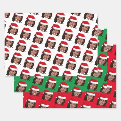 Kamala Harris Christmas Wrapping Paper Sheets