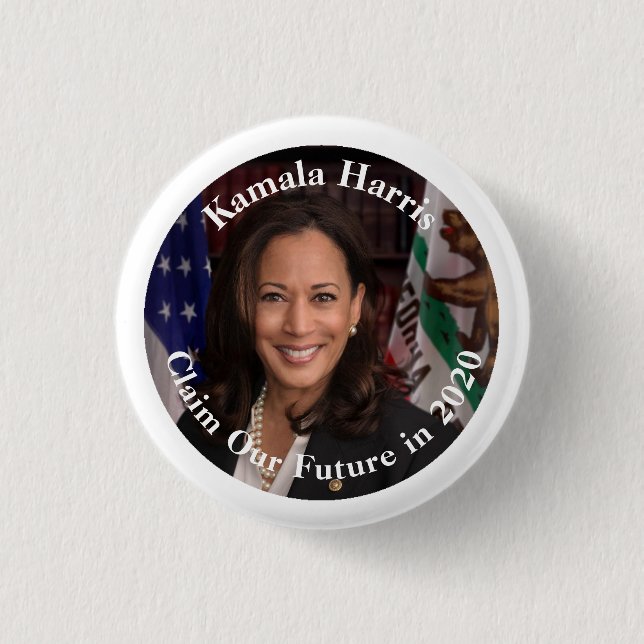 Kamala Harris - Claim Our Future in 2020 Button (Front)
