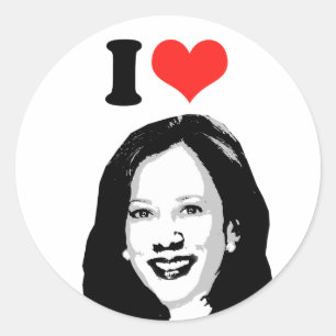 Kamala Harris Classic Round Sticker