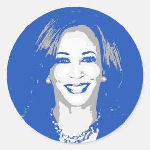 Kamala Harris Classic Round Sticker