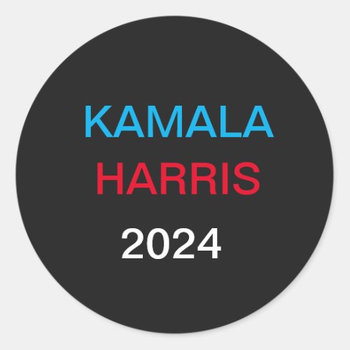 Kamala Harris Classic Round Stickers