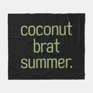 Kamala Harris Coconut Brat Summer 2024  Fleece Blanket
