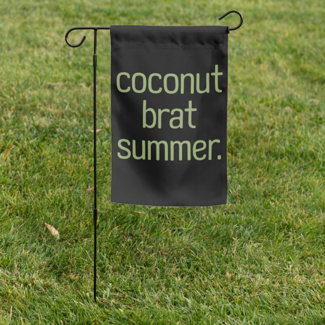 Kamala Harris Coconut Brat Summer 2024  Garden Flag (In SItu)