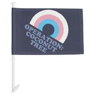 Kamala Harris Coconut Tree Trans Pride Flag
