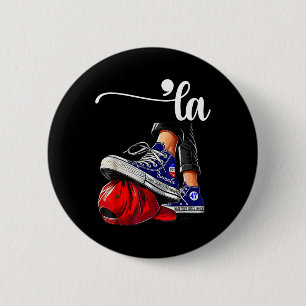 Kamala Harris Comma La Stepping On Mega Hat Button