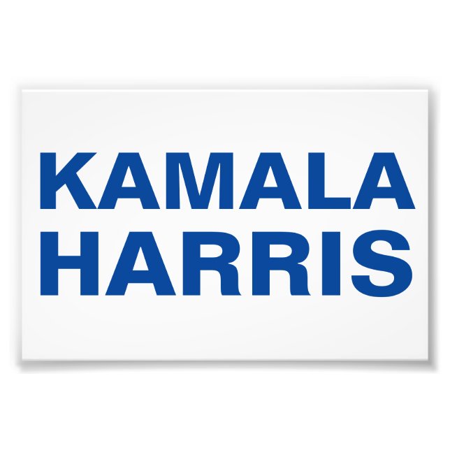 Kamala Harris (CUSTOMIZABLE) Poster (Front)