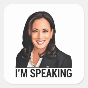 Kamala Harris Debate I’m Speaking Square Sticker