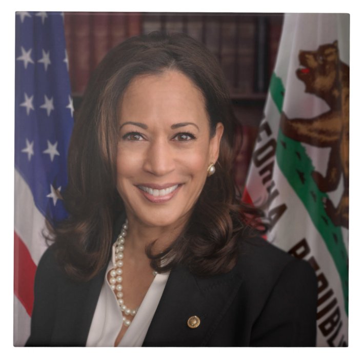 Kamala Harris Democrat VP Candidate 2020 Ceramic Tile | Zazzle.com