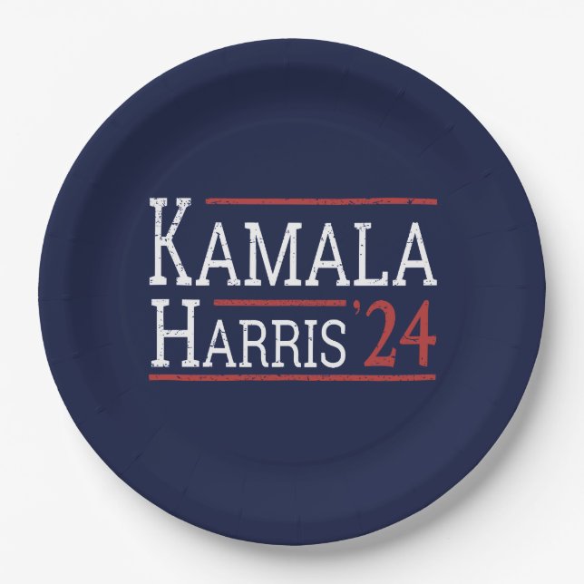 Kamala Harris Election 2024 I Paper Plates (Front)