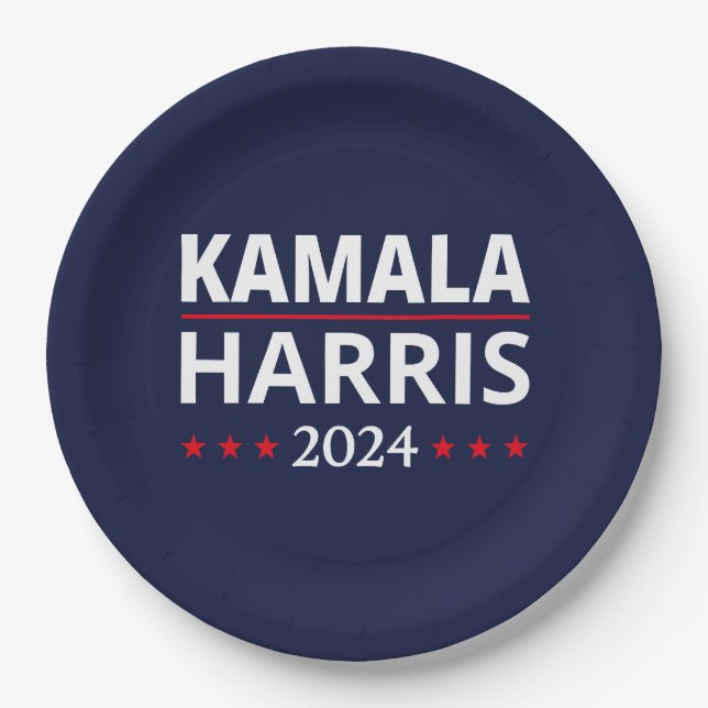 Kamala Harris Election 2024 III Paper Plates (Front)