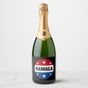 Kamala Harris Election 2024 V Sparkling Wine Label